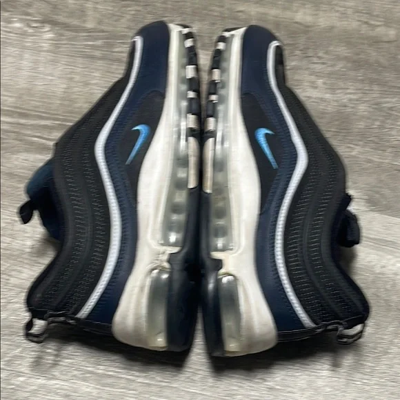 Nike Air Max 97 Black and Blue Sneakers with Air Cushioning - Picture 11 of 14